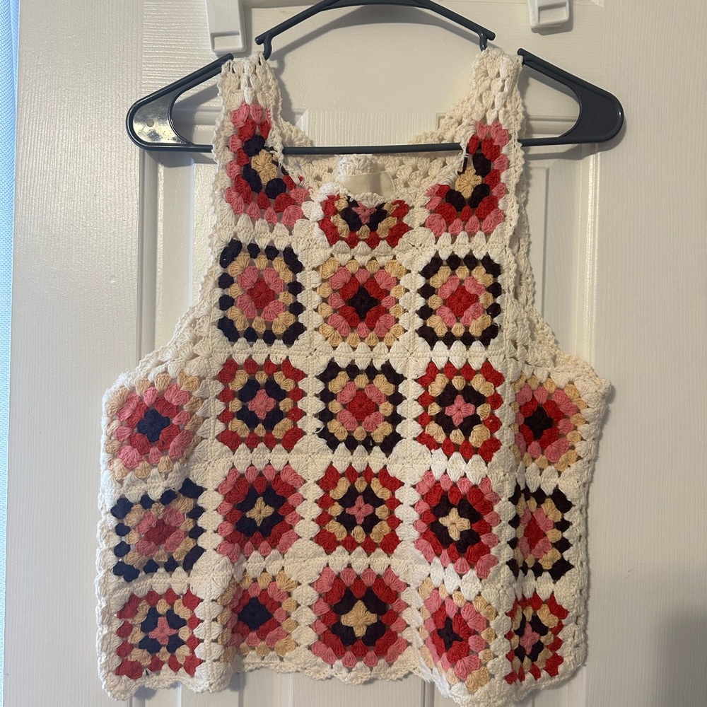 Lucky Brand Crochet Top 🌸🌼